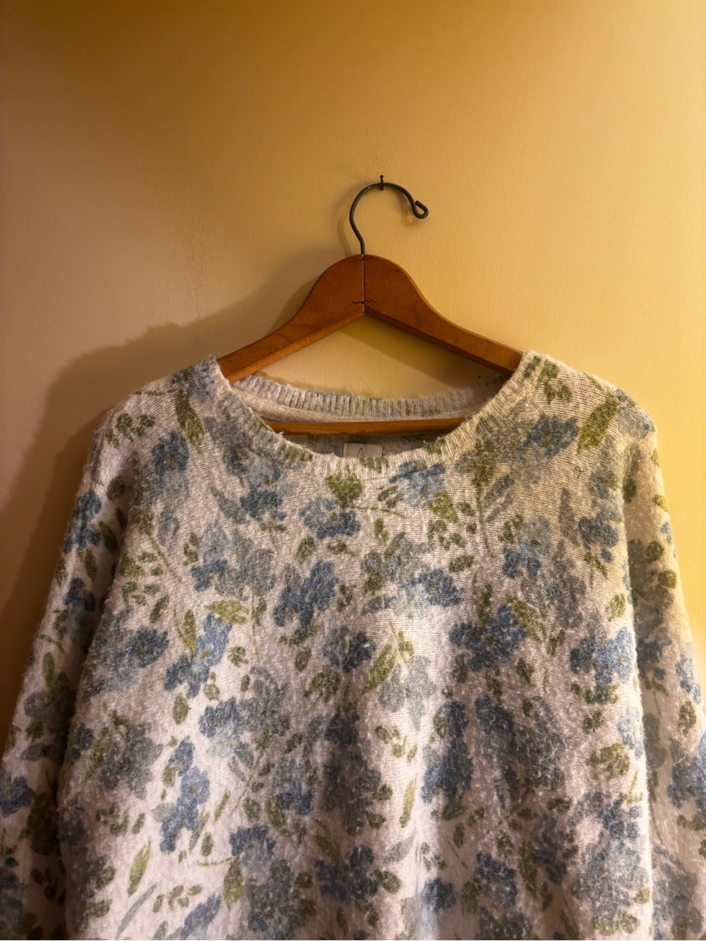 Joie Floral Oversized Sweater Crewneck